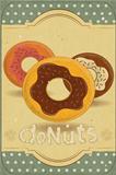 Donuts on Retro Card