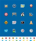 Vector common website icons. GPS navigation