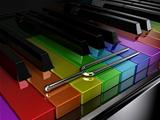 The multicoloured piano