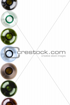 isolated bottles of wine