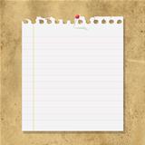 Blank Note Paper On Cardboard Background