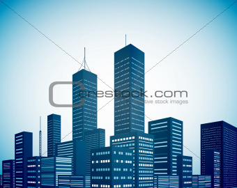 Modern city landscape background