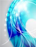 Colorful abstract wave background