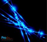 Blue lightning abstract background
