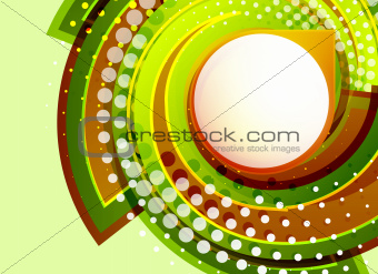 Green swirl vector abstract background