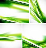 Green lines background set