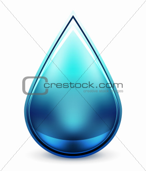 Hi-tech water drop icon