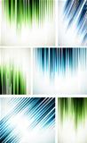 Set of abstract line backgrounds
