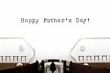 Typewriter Happy Fathers Day
