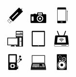 Mobile electronic icons