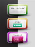 Colorful vector web 2.0 boxes