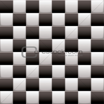 Checkered black n white