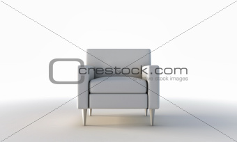 white armchair