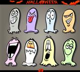 Halloween Ghosts Emoticons