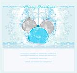 Christmas Framework style with bauble card