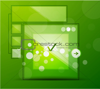 Vector glossy web box