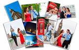 Montage of Romantic Couple in London England