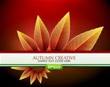 Vector creative autumn background