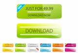 Vector clean download buttons