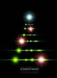 Vector glowing christmas background