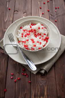 Rice with pomegranate