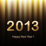 Happy New Year Greeting Golden Card