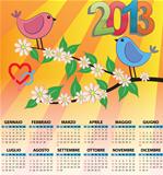 2013 bird calendar italian