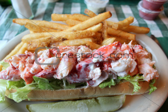Delicious Maine Lobster roll.