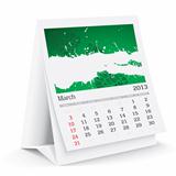 march 2013 desk calendar