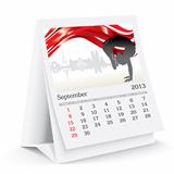 september 2013 desk calendar