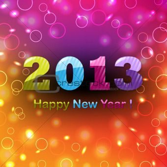 Colorful Happy New Year Poster