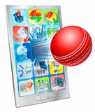 Cricket ball flying out of cell phone