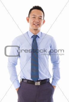 Handsome Asian businessman