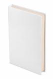 Closed white book with clipping path