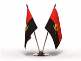 Miniature Flag of Angola (Isolated)