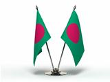 Miniature Flag of Bangladesh (Isolated)