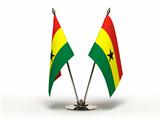 Miniature Flag of Ghana (Isolated)