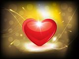 abstract glossy heart background