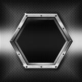 Hexagons Metal Template with hexagonal metal frame