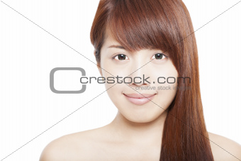 close up of asian beauty woman