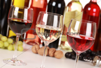 Different wines