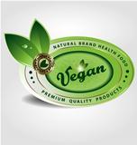 Vegan vector label/sticker/emblem/icon