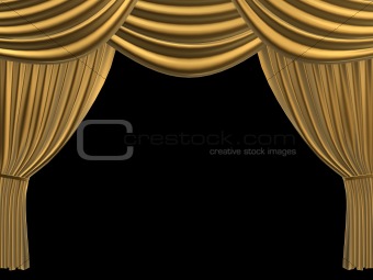 golden curtain