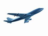 blue 3d plane