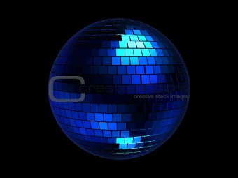 blue disco sphere