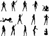 girl silhouettes