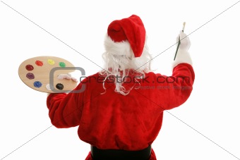 Artist Santa Painting