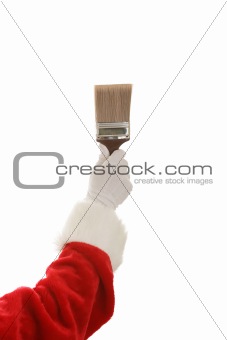Santa Hand & Paintbrush
