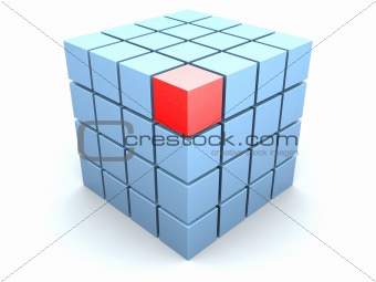 blue cubes