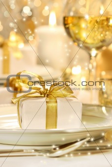 Little gold ribboned gift